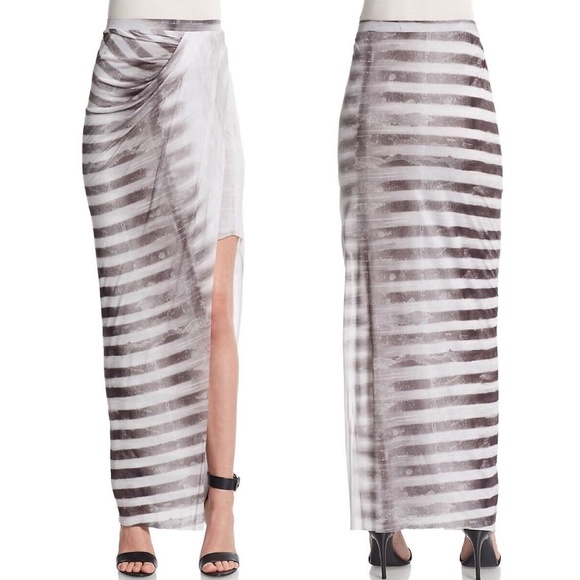 HELMUT LANG Frequency Asymmetrical Maxi Skirt - Picture 1 of 2